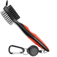 2 Pieces Golf Club Brush and Club Groove Cleaner (Red)