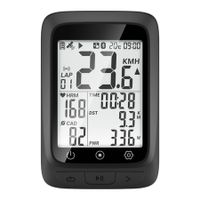 Bike Computer GPS Wireless ANT+ Cycling Computer GPS with Bluetooth with Speedometer with Auto Backlight IP67-Black