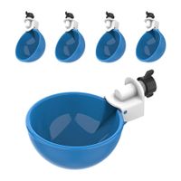 5 Pack Automatic Chicken Water Cups - Chicken Water Cups Suitable for Ducks, Geese, Turkeys and Bunny - Chicken Water Feeding Kit