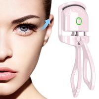 Electric Heated Eyelash Curlers, Mini Electric Eyelash Curler Travel Curler, 24H Natural Curl Color Pink