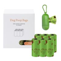 Dog poop bags 6 Rolls (90 Counts), 1 Free Dispenser, Leak-Proof Water-Proof, EPI Technology Lavender scent