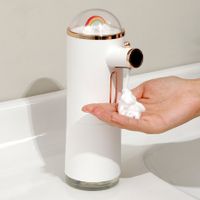 Soap Dispenser Automatic Induction Rechargeable Foam Touchless Handwash Foamers for Hotel Restaurants -White