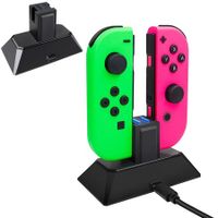 Nintend Switch Joy-Con 2 in 1 Travel Charger Dock Charging Station Holder for Nintendo Switch NS Joycon Power Accessories