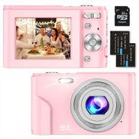 Digital Baby Camera for Kids Teens Boys Girls Adults,1080P 48MP Kids Camera with 32GB SD Card,2.4 Inch Kids Digital Camera with 16X Digital Zoom,Compact Mini Camera Kid Camera for Kids/Student (Pink)