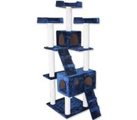 Cat Tree 7 Level 178cm Scratching Post Plush Material - Blue