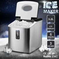 Silver 3.2L Home Ice Maker