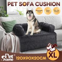 Dog Cat Bed XL Pet Puppy Calming Cushion Sofa Protector Luxury Couch Car Mat Cover Warm Soft Fluffy Bolster Kitten Nest Washable