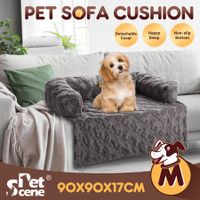 Pet Dog Cat Bed Puppy Calming Sofa Protector Luxury Couch Car Cushion Mat Cover Warm Soft Fluffy Bolster Kitten Nest Washable Medium