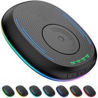 Mouse Jiggler Undetectable Mouse Mover Device with Timer,ON/Off Switch,RGB Breathing Light Mouse Wiggler for Prevent Computer Laptop Screen Sleep (Black)