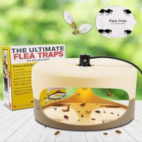 Flea Trap,Sticky Dome Bed Bug Trap,with 2 Glue Discs,Indoor Pest Control Trapper,Natural Insect Killer Pad for Bugs Fleas, Non-Toxic Odorless Safe for Kids/ Pets