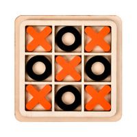 Wooden Board Game, Tic Tac Toe Table Chess Toys Improve Intelligence Chess