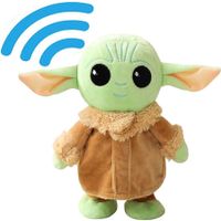 Walking Baby Yoda and Toy Repeats What You Say Electronic Toy for Boys Girls Stuffed Animals Baby Doll for Kids Gifts