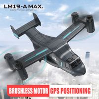 2023 RC Drone Model Toys Amphibious Land Air Aerial Osprey Dron Brushless With HD Camera GPS FPV Helicopter For Children Toy Dual Batteries