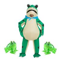 Inflatable Frog Costume, Inflatable Frog Costume For Halloween Carnival Party And Easter,theme party, cosplay,Funny Animal Costumes, Adult 150-190Cm
