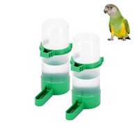 Bird Water Dispenser for Cage, 2pcs Bird Water Bowl 60ml Automatic No Mess Gravity Feeder Bird Watering Supplies