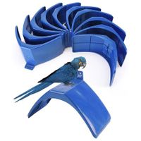 10pcs Pigeon Stand Dove Rest Stand Pigeon Perch Roost Frame Grill Dwelling (Blue)