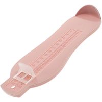 Baby Foot Measurer Kids Shoes Size Length Measuring Ruler, Foot Gauge Ruler Tools for Toddler Children (Plain Pink)