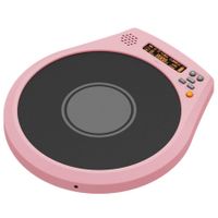Smart Electronic Drum Pad with Display Metronome Speed Vocal Count Rechargeable-Pink