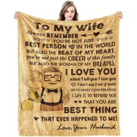 Gifts for Wife,Birthday Gift Ideas, Wedding Anniversary Mother Day Romantic Gifts for Her, Gifts for Wife from Husband, Wife Blanket 130x150cm