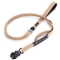 Heavy Duty Bungee Dog Leash Tactical Reflective Shock Absorbing Leashes for Large Dogs