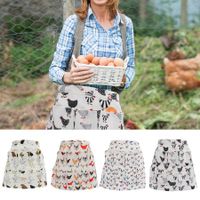 Eggs 3 pockets Collecting Gathering Holding Apron for Chicken Hense Duck Goose Eggs Housewife Farmhouse Kitchen Home Workwear S