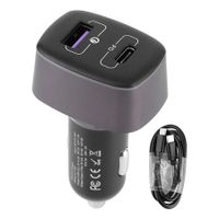 USB Car Charger, 83W 12-24V Car Charger Cigarette Lighter QC3.0 PD Output Fast Charging for Phone Tablet Computer