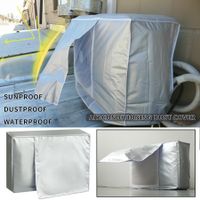 Air Conditioner Cover Outdoor Device Cover Main Machine Cover Waterproof Anti-Dust Anti-Snow Cleaning Bag Protector Size B