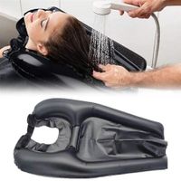 Mobile Inflatable Salon Hair Wash Sink Basin Shampoo Tray Washing Bowl  For Washing and Cutting Hair Elderly Pregnant Women With Air Pump And Shampoo Brush