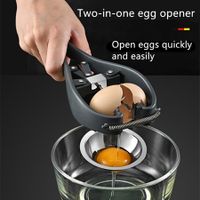 304 Stainless Steel Egg Separator Automatic Egg Cracker for Raw Egg White Separator Tool Easy Egg Opener Eggshell Cutter