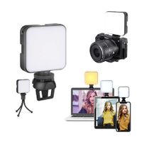 Rechargeable Selfie Fill Light,Clip-on LED Video Light with Tripod,3 Light Modes,Soft Lighting,for Phone,Laptop,Tablet & iPad,Selfie/Video Conference/Photography/Live Stream/Makeup