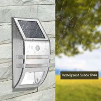 LED Solar Light Outdoor Waterproof Wireless Motion Sensor Light (Silver Shell-White)