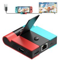 Switch Dock for Nintendo Switch and Switch OLED Foldable TV Dock with 45W PD Charging 4K HDMI Port