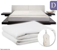 Fitted Electric Blanket with Heat Controller & Overheat Protection - Double