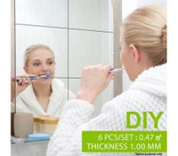 Set of 6 Acrylic DIY Mirror Wall Sticker