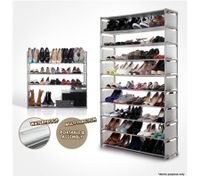 10-Tier Stackable Shoe Rack-50 Pair