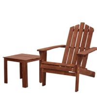 Gardeon Outdoor Sun Lounge Beach Chairs Table Setting Wooden Adirondack Patio Lounges Chair