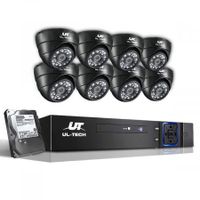 UL-Tech CCTV Security System 2TB 8CH DVR 1080P 8 Camera Sets