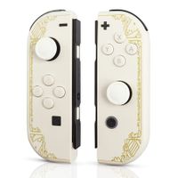 Joy Cons for Nintendo Switch,L/R Wireless Joypad Controller Compatible with Nintendo Switch/LITE,W/Motion Control/Double Vibration Support Wake-up & Screenshot (The Legend Of Zelda Tears of the Kingdom ,White)