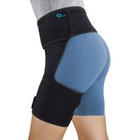 Hip Thigh Support and Groin Compression Brace for Sciatic Nerve Pain, Hamstring Injury Recovery and Rehabilitation for Men and Women