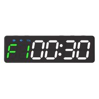 Mini Gym Timer Clock, Magnetic LED Interval Timer for Workout Home Gym Garage Fitness (Black)