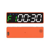 Mini Gym Timer Clock, Magnetic LED Interval Timer for Workout Home Gym Garage Fitness (Orange)