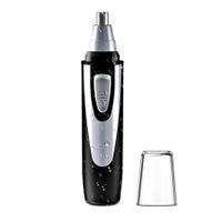 Ear and Nose Hair Trimmer Clipper,Professional Painless Eyebrow & Facial Hair Trimmer for Men Women,Battery-Operated Trimmer with IPX7 Waterproof,Dual Edge Blades for Easy Cleansing (Black)