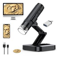 Wireless Digital Microscope 50X-1000X Magnification WiFi USB Handheld Portable with 8 Adjustable LED Lights for PC iPad
