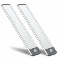 30-LED Motion Sensor Cabinet Light,Magnetic Motion Activated Light,Under Counter Closet Lighting, Wireless USB Rechargeable Kitchen Cupboard Night Lights,Motion Activated Light Bar (2Pack)