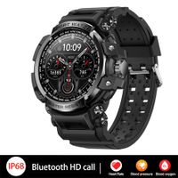 2023 NEW Series  IP68 Waterproof Men Smart Watch Sports Outdoor Sport Smartwatch Men Spo2/HR/BP Fitness Tracker Smart Clock Color Black