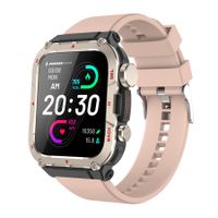 Bluetooth smartwatch  2.01" Full Touch with Heart Rate/Sleep Tracker/100+ Sport Modes/Answer & Make Calls etc，Compatible Android IOS（PINK）