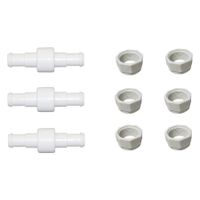 Accessory 3 Pack Pool Hose Ball Bearing Swivel + 6 Hose Nuts Replacement for Polaris 180 280 380 Pool Cleaners D20 D-20 D15