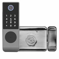 Tuya Wifi Smart Door Lock Fingerprint Card Password Key Outdoor Electronic Gate Lock Home Security