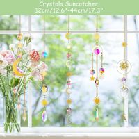 Crystal Suncatchers for Window Hanging Sun Catchers Wind Chimes Rainbow Maker Pendant Glass Ball Ornaments for Home Wedding Garden Car Decor (5PCS)