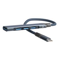 USB C Hub, 4 in 1 Ultra Slim Portable Data Hub USB Splitter USB 3.0 Expander for Laptop, PC